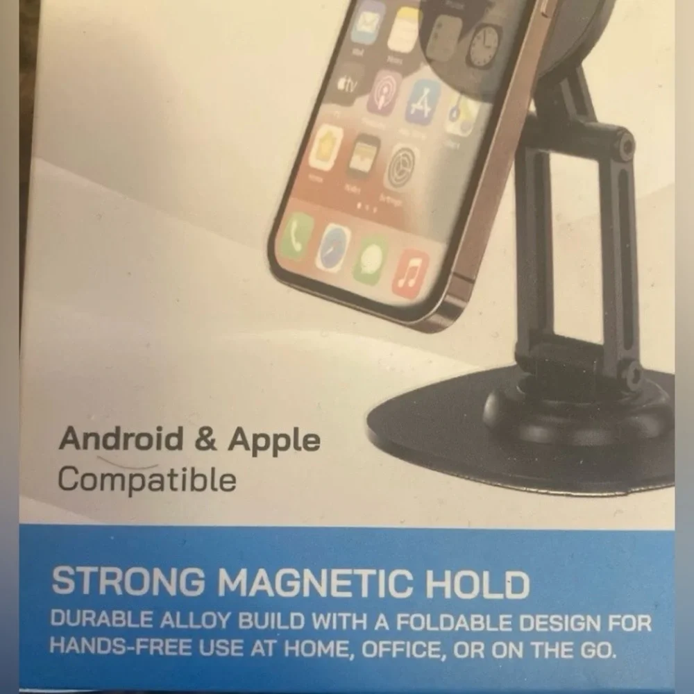 Ionix Universal Magnetic Phone Holder - Black - Home or Vehicle